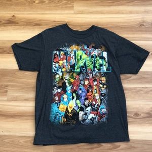 gray men’s marvel t shirt
